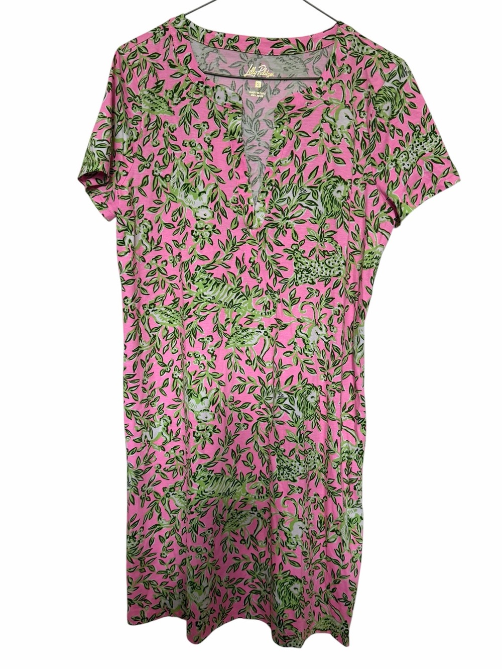 Lilly Pulitzer/Dev Short Sleeve Dress/100% Cotton/Rousseau Pink/Size: Small - Picture 8 of 16